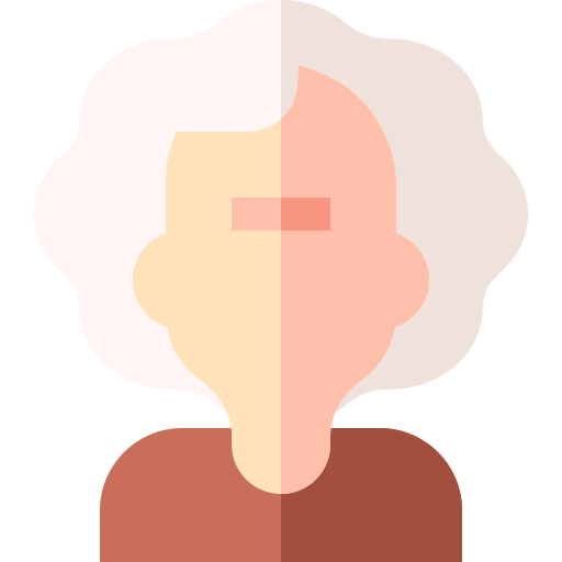 Старая женщина Basic Straight Flat иконка