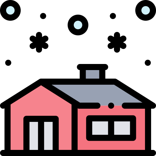 House Detailed Rounded Lineal color icon