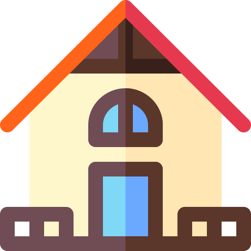 House Basic Rounded Flat icon