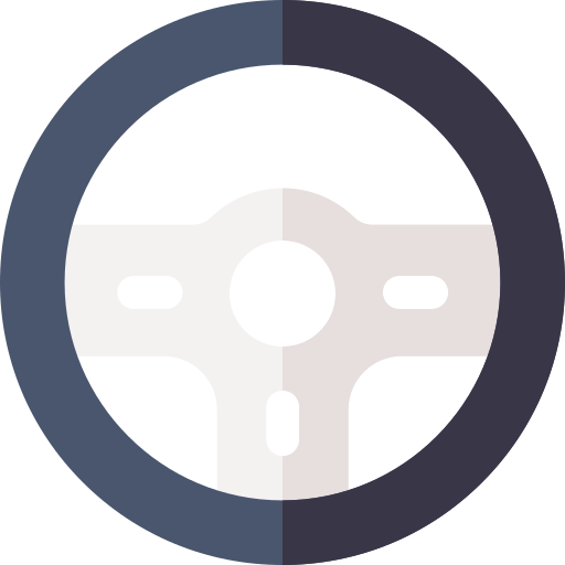 스티어링 휠 Basic Rounded Flat icon
