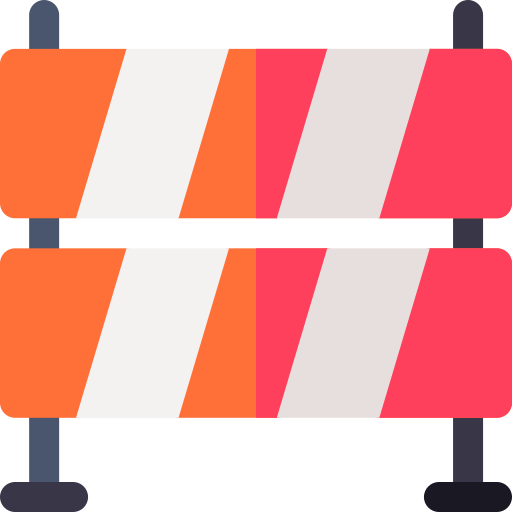 barrière Basic Rounded Flat icoon