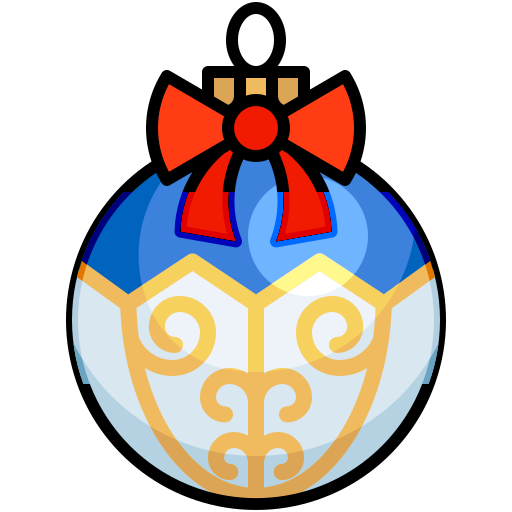 クリスマスオーナメント Generic Outline Color icon