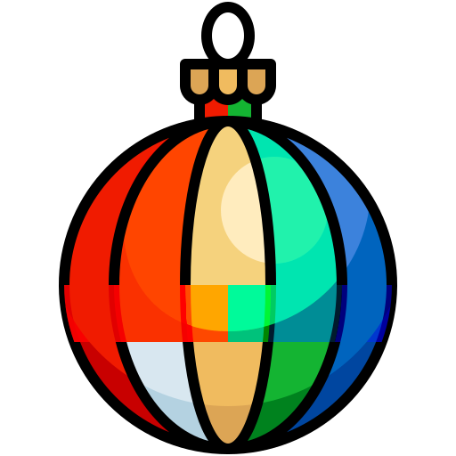 クリスマスオーナメント Generic Outline Color icon