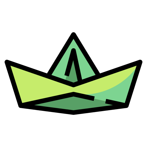 papierowa łódka PongsakornRed Lineal Color ikona