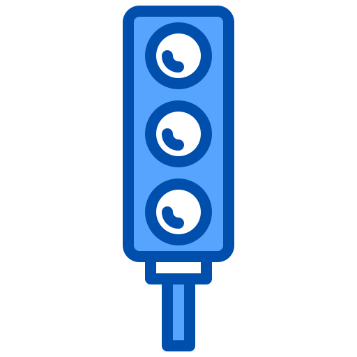 Traffic light xnimrodx Blue icon