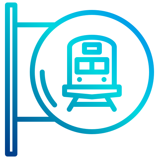 estación de tren xnimrodx Lineal Gradient icono