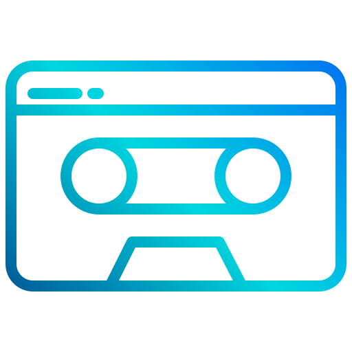 Cassette tape xnimrodx Lineal Gradient icon