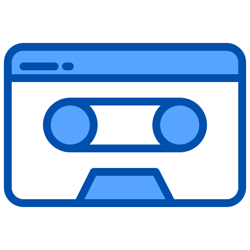 Cassette tape xnimrodx Blue icon