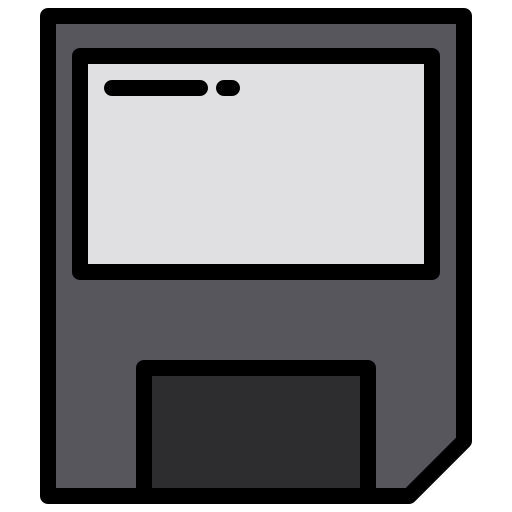 disquette xnimrodx Lineal Color Icône