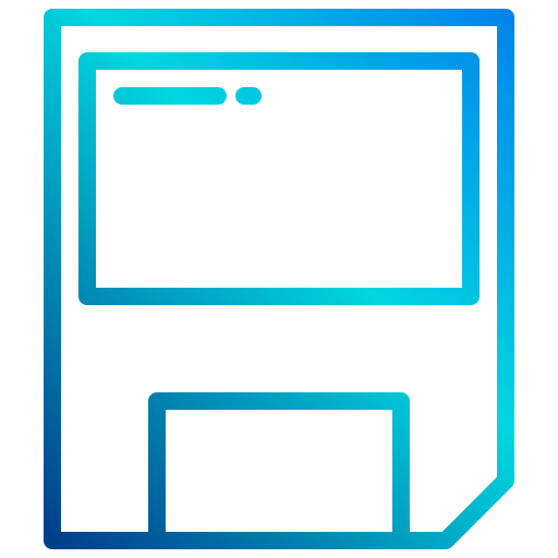 フロッピーディスク xnimrodx Lineal Gradient icon