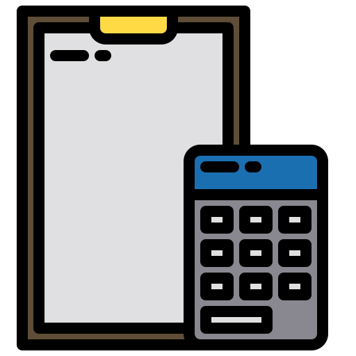 kalkulator xnimrodx Lineal Color ikona