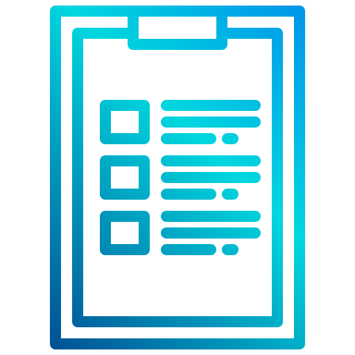 점검표 xnimrodx Lineal Gradient icon