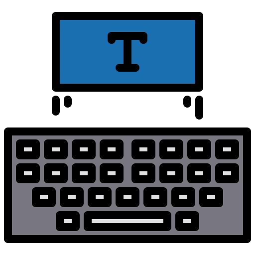 machine à écrire xnimrodx Lineal Color Icône