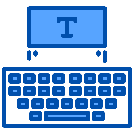 macchina da scrivere xnimrodx Blue icona