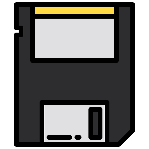 disquette xnimrodx Lineal Color Icône
