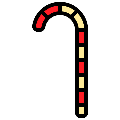 사탕 지팡이 xnimrodx Lineal Color icon