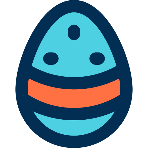 huevo de pascua bqlqn Lineal Color icono
