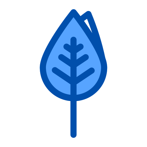 hojas Generic Blue icono