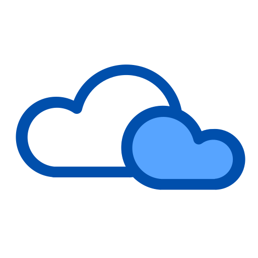 nube Generic Blue icono