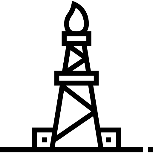 plate-forme pétrolière Meticulous Line Icône