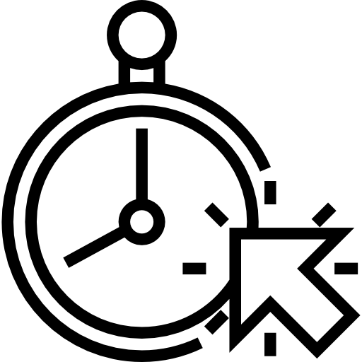 chronomètre Meticulous Line Icône