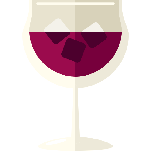 bicchiere di vino Roundicons Flat icona