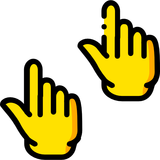 apuntando hacia arriba Basic Miscellany Yellow icono