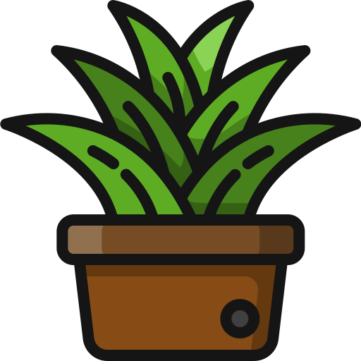 plantenpot Generic Outline Color icoon