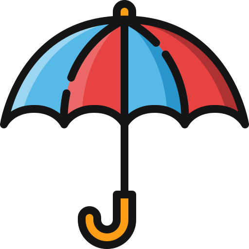 guarda-chuva Generic Outline Color Ícone