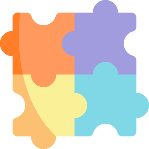 puzzle Kawaii Flat Icône