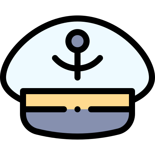chapéu de marinheiro Detailed Rounded Lineal color Ícone