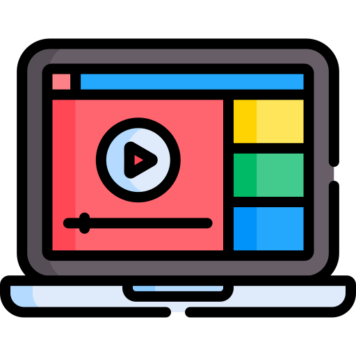 オンラインビデオ Special Lineal color icon