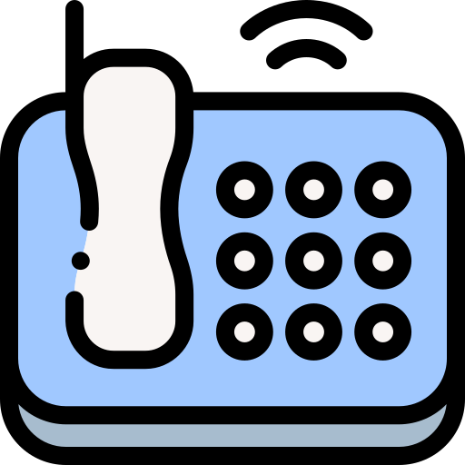 Telephone Detailed Rounded Lineal color icon