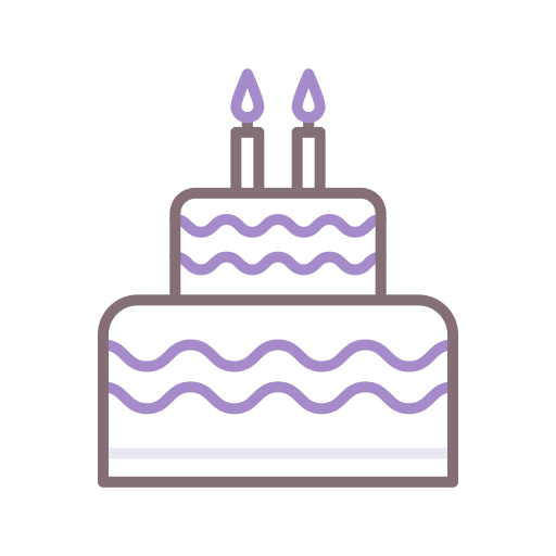 gâteau Flaticons Lineal Color Icône
