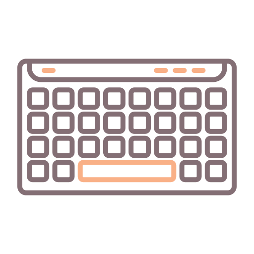 Keyboard Flaticons Lineal Color icon