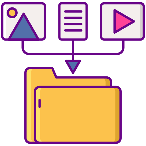 recopilación de datos Flaticons Lineal Color icono