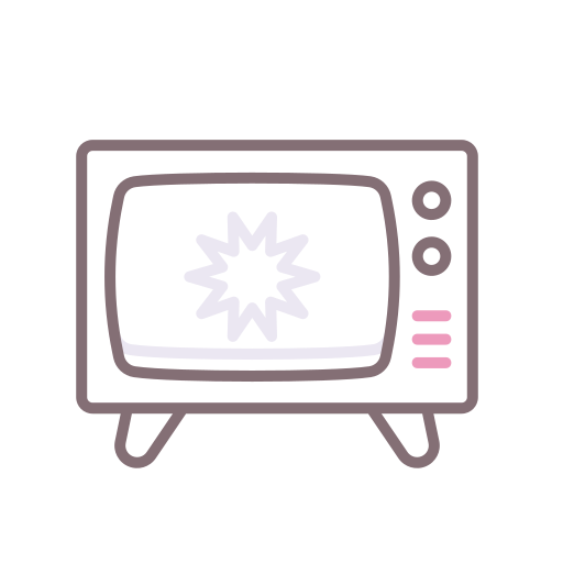 telewizja Flaticons Lineal Color ikona