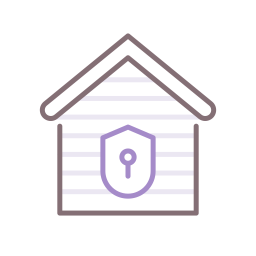 Home security Flaticons Lineal Color icon