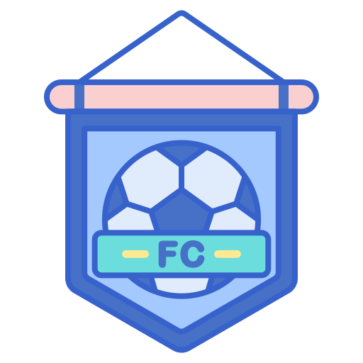 club de fútbol Flaticons Lineal Color icono
