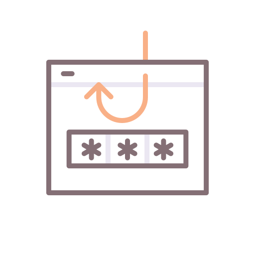 wyłudzanie informacji Flaticons Lineal Color ikona