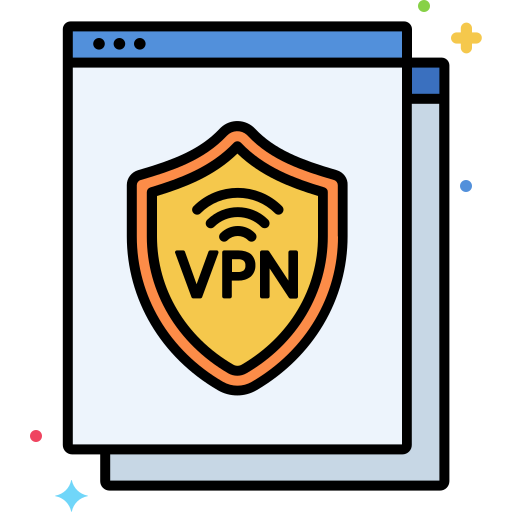 vpn Flaticons Lineal Color icona
