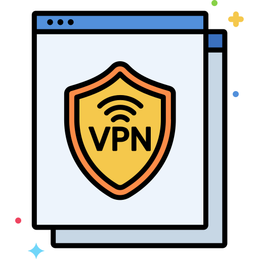 vpn Flaticons Lineal Color Ícone