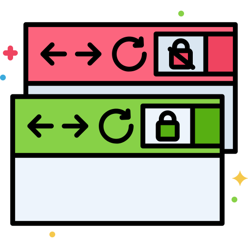 strona internetowa Flaticons Lineal Color ikona