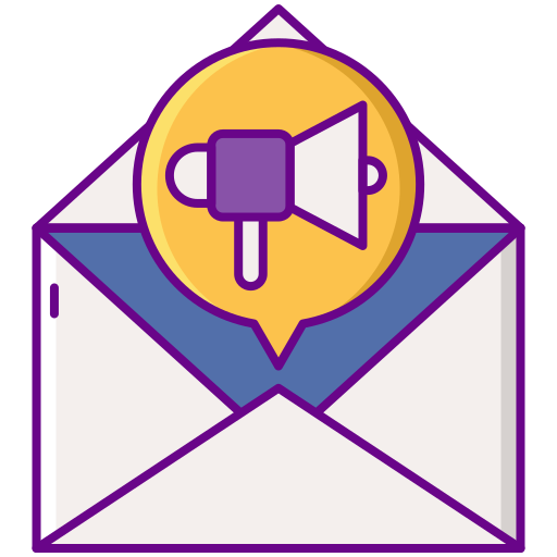 e-mail marketing Flaticons Lineal Color icon