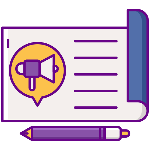 Media planning Flaticons Lineal Color icon
