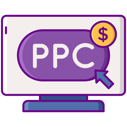 pay per click Flaticons Lineal Color icon