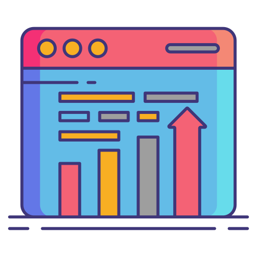 Analytics Flaticons Lineal Color icon