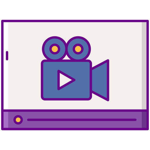 video productie Flaticons Lineal Color icoon
