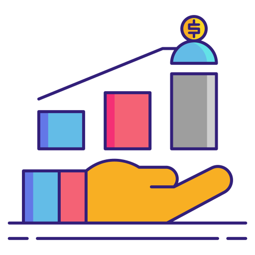 Data analytics Flaticons Lineal Color icon