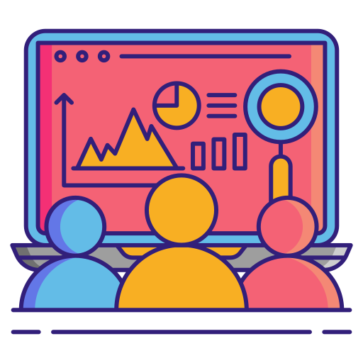 Seo report Flaticons Lineal Color icon